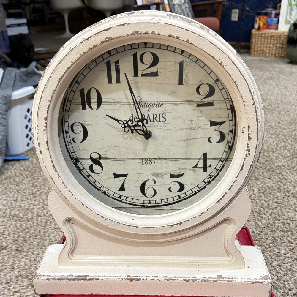 Antique Paris Cream Wall Clock